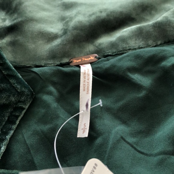 NWT Free People Viola Velvet Romper suit - Picture 6 of 6